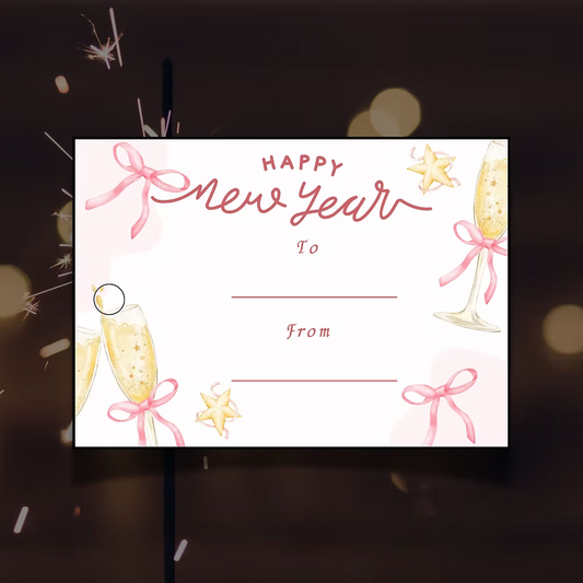 Elegant Eve β New Year Gift TagNew Year Gift Tag (3.5 x 2.5 in)