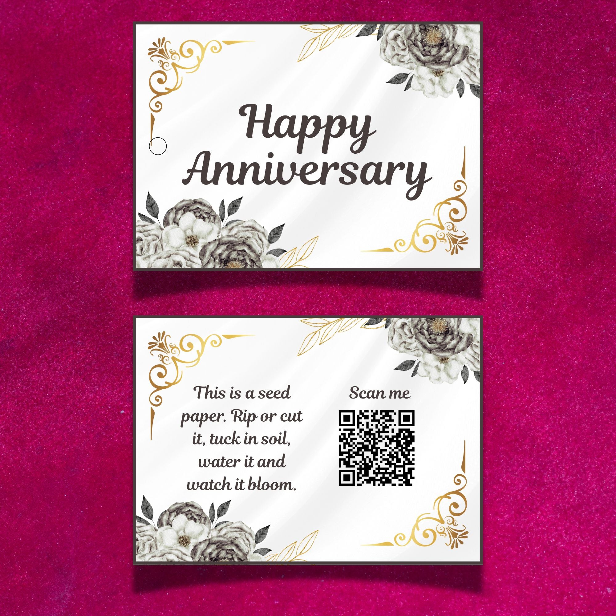 Timeless Grace – Anniversary Gift Tag (3.5 x 2.5 in) (Pack of 18)
