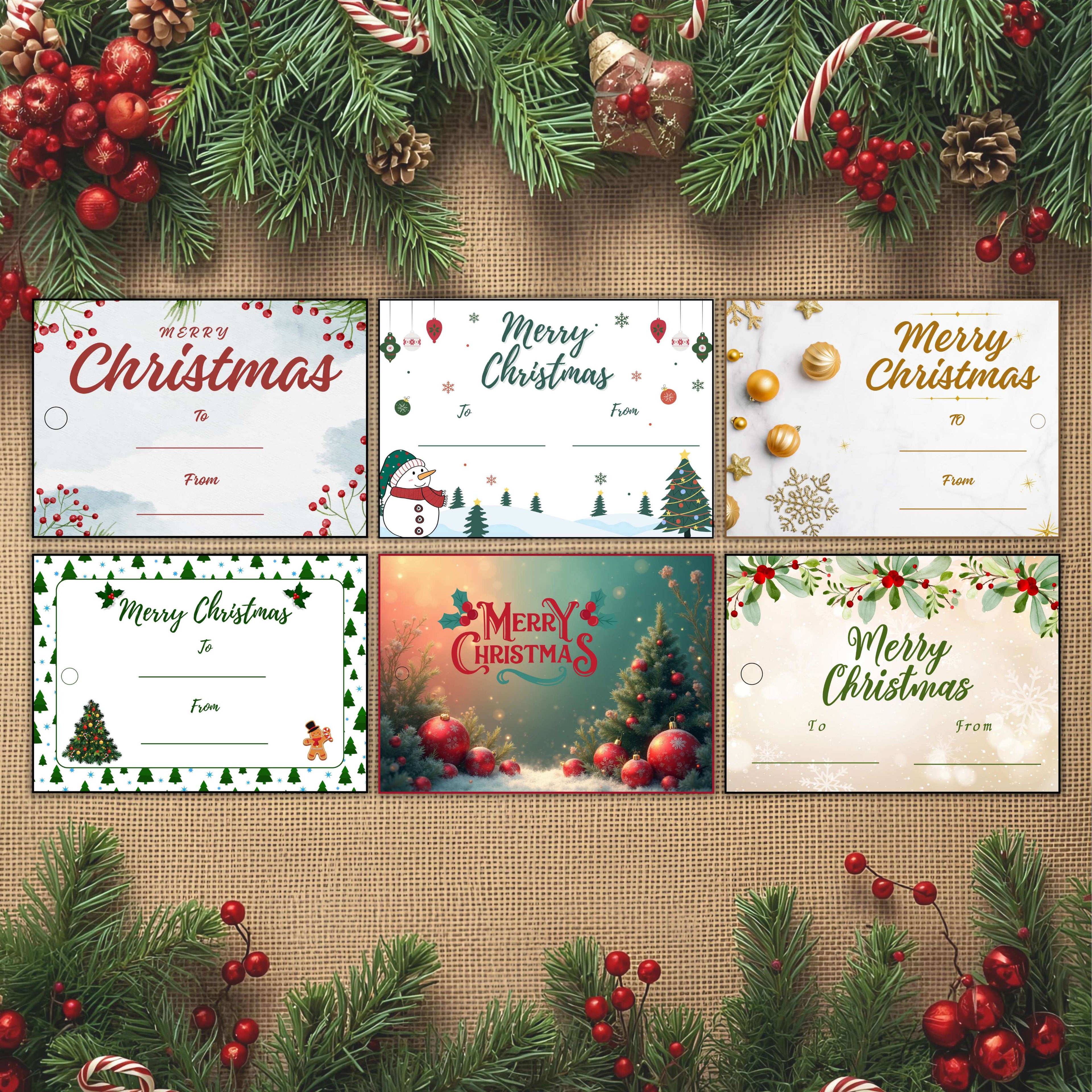 Christmas - Gift Tag Combo (3.5 x 2.5 in) (Pack of 18)