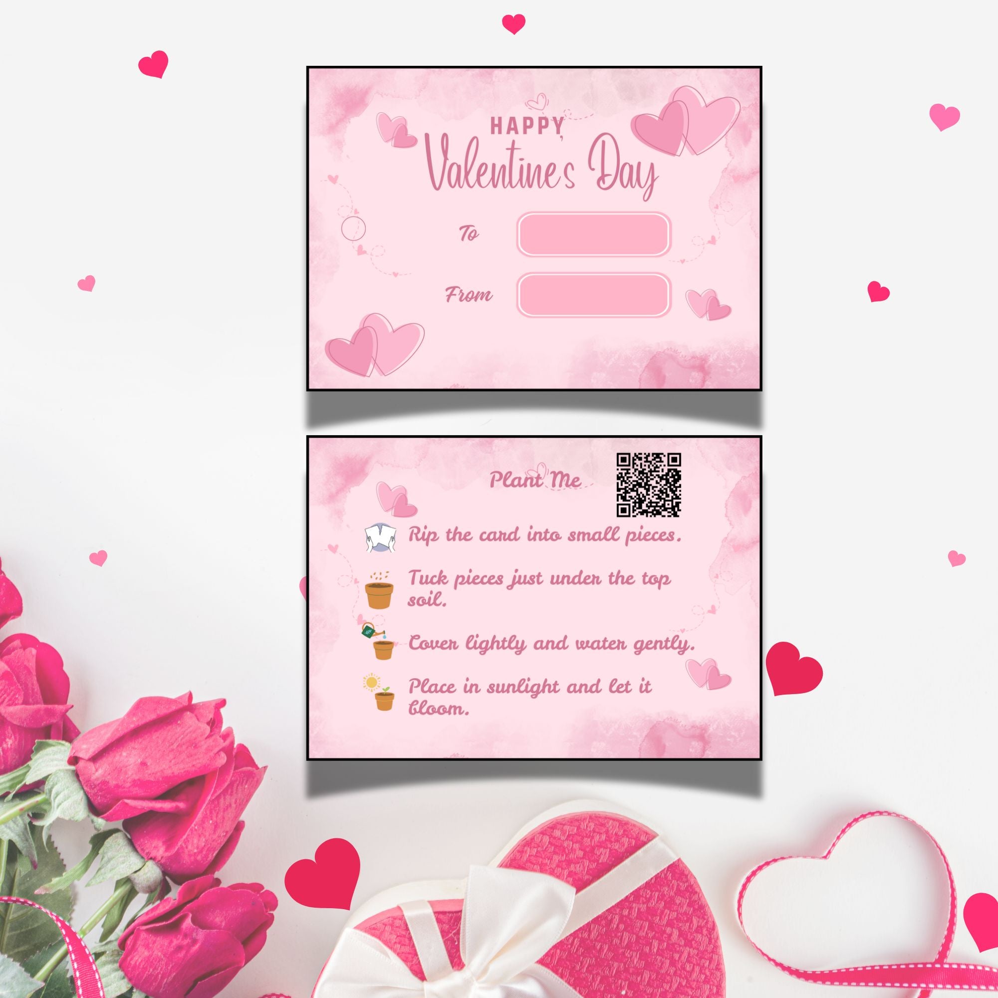 Soft Romance – Valentine Gift Tag (3.5 x 2.5 in) (Pack of 18)