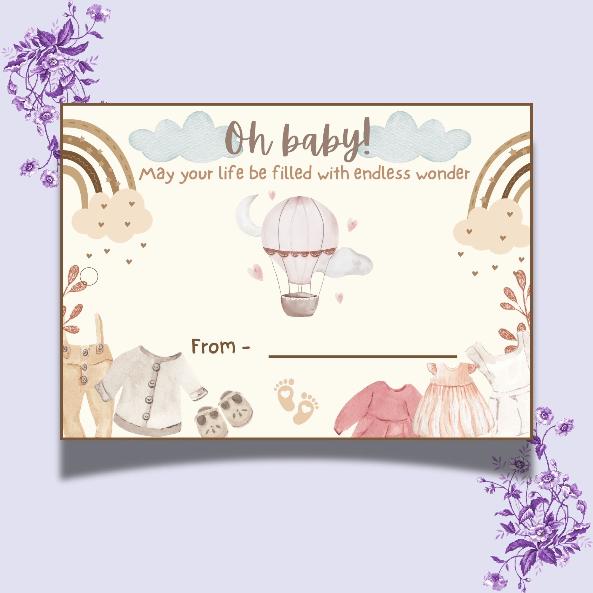 Oh Baby Wonder – Gift Tag (3.5 x 2.5 in) (Pack of 18)