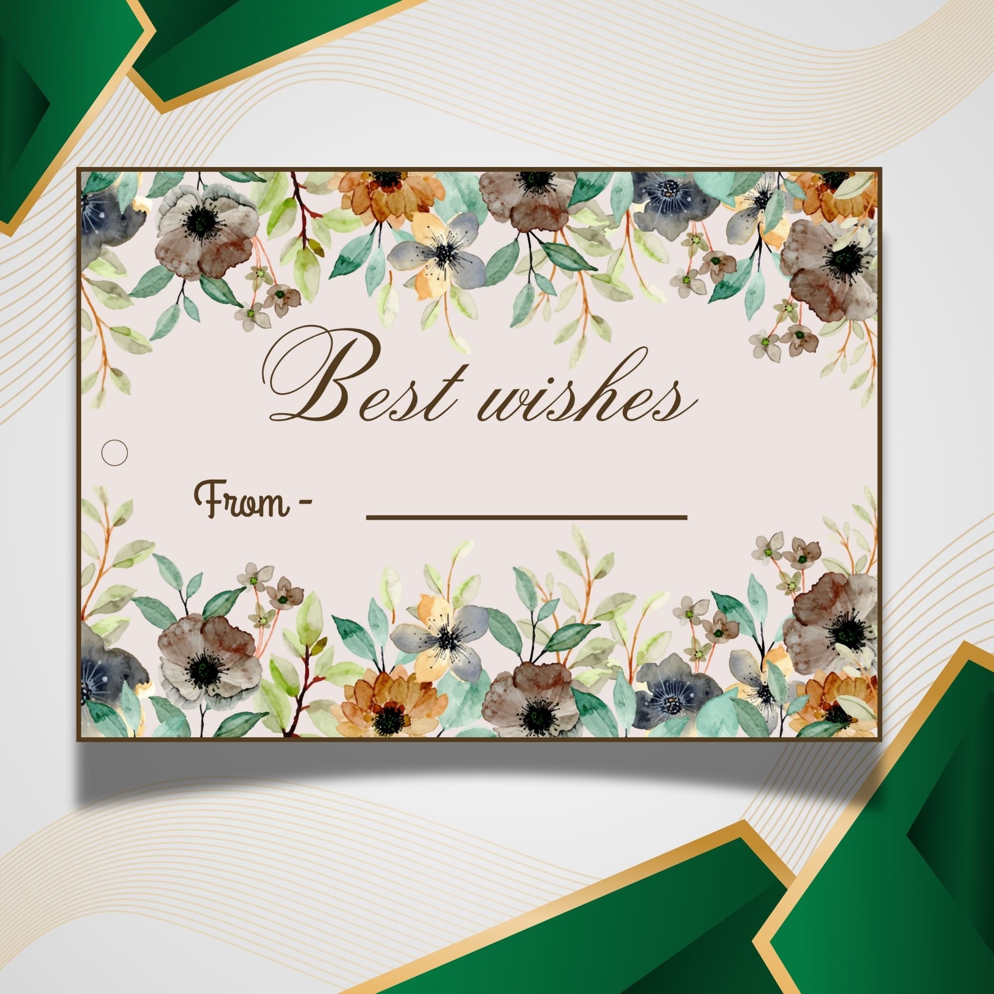 Warm Wishes – Gift Tag (3.5 x 2.5 in) (Pack of 18)