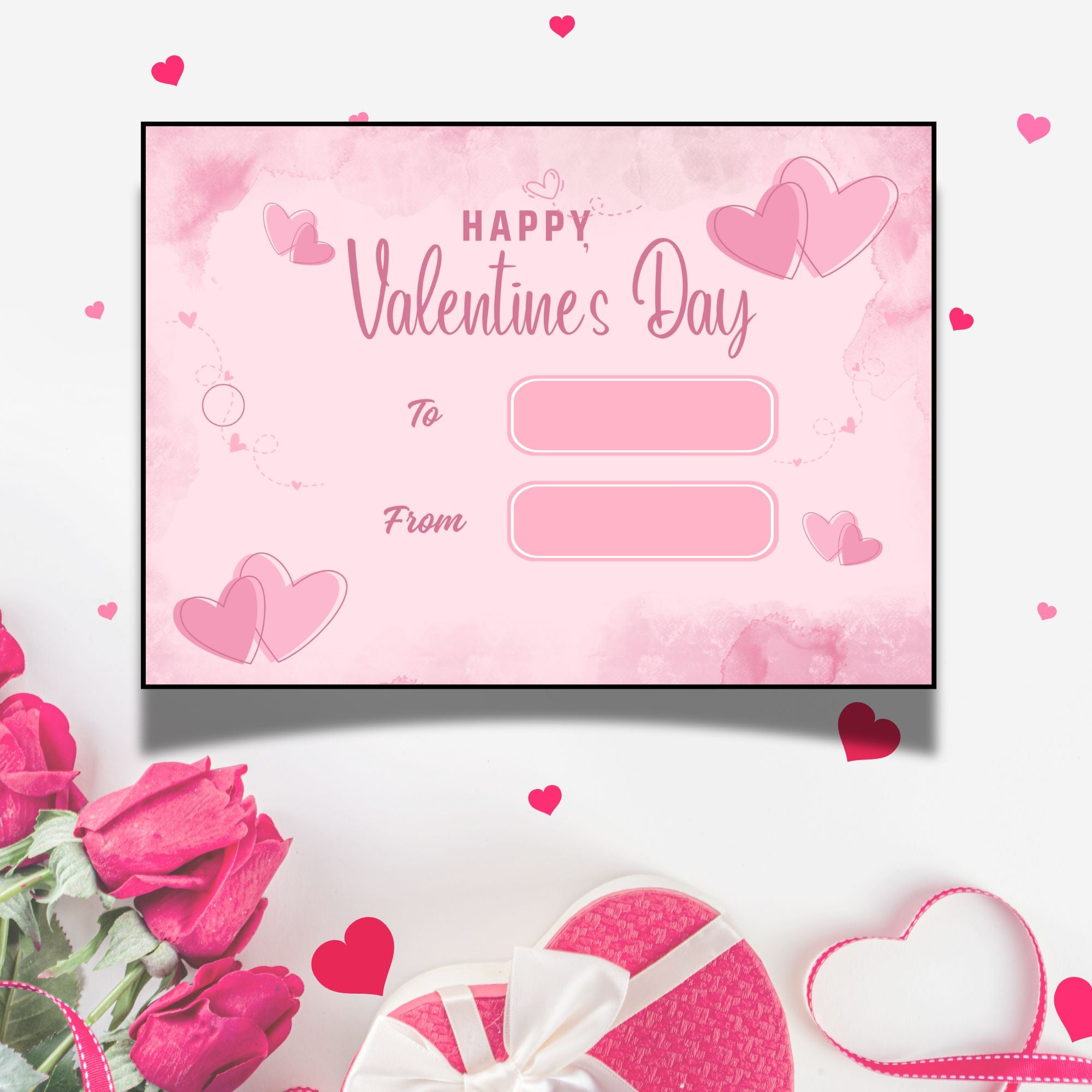 Soft Romance – Valentine Gift Tag (3.5 x 2.5 in) (Pack of 18)