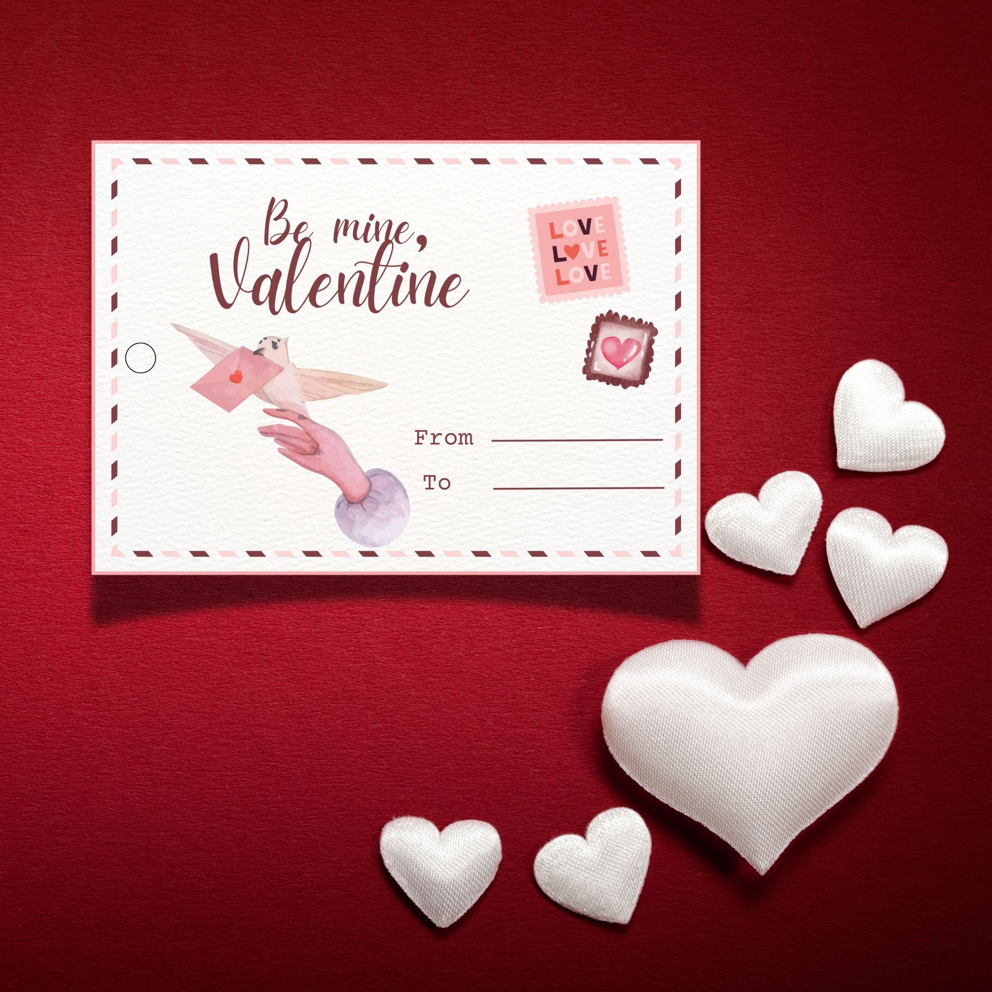 Love Letter – Valentine Gift Tag (3.5 x 2.5 in) (Pack of 18)