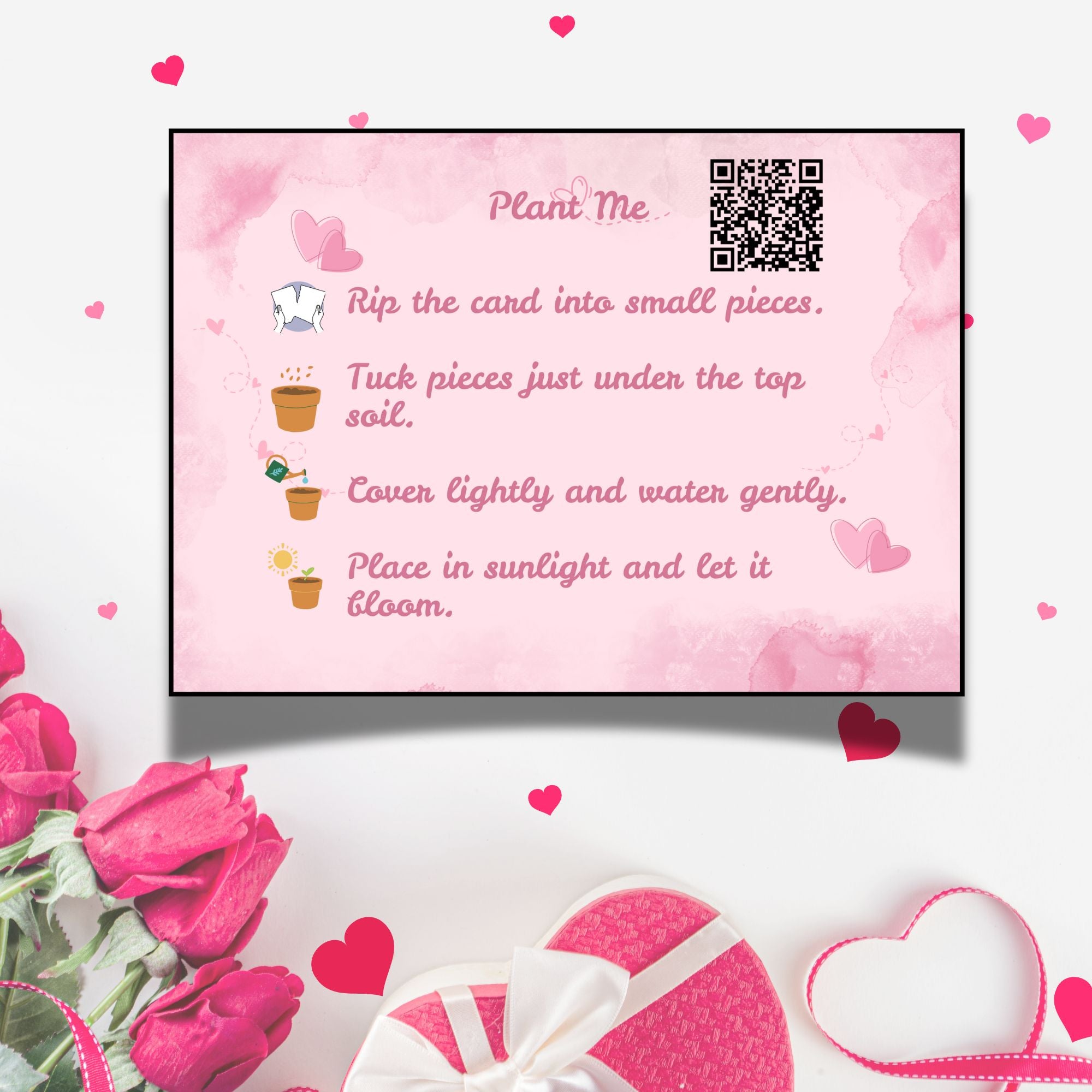 Soft Romance – Valentine Gift Tag (3.5 x 2.5 in) (Pack of 18)