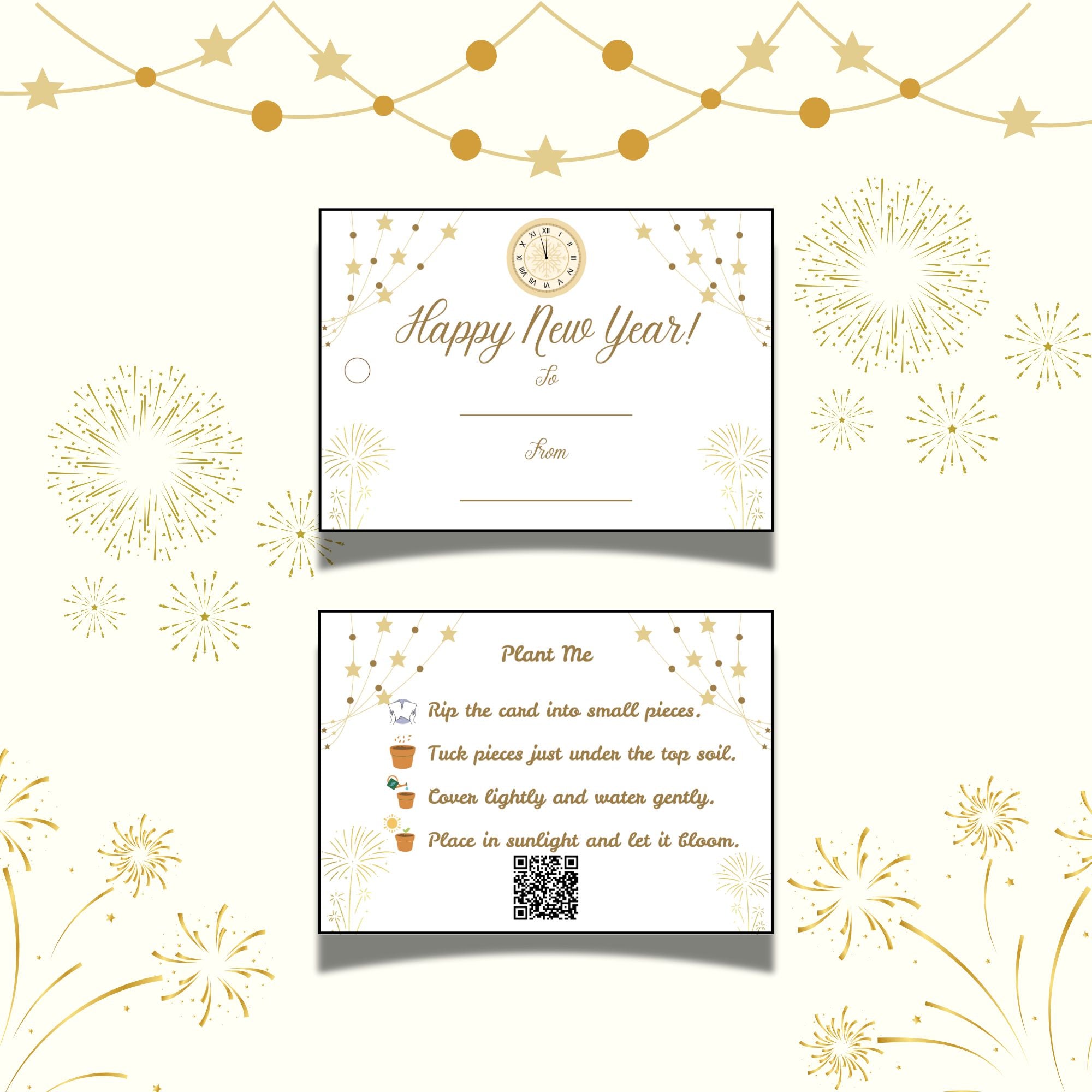 New Year - Gift Tag Combo (3.5 x 2.5 in) (Pack of 18)