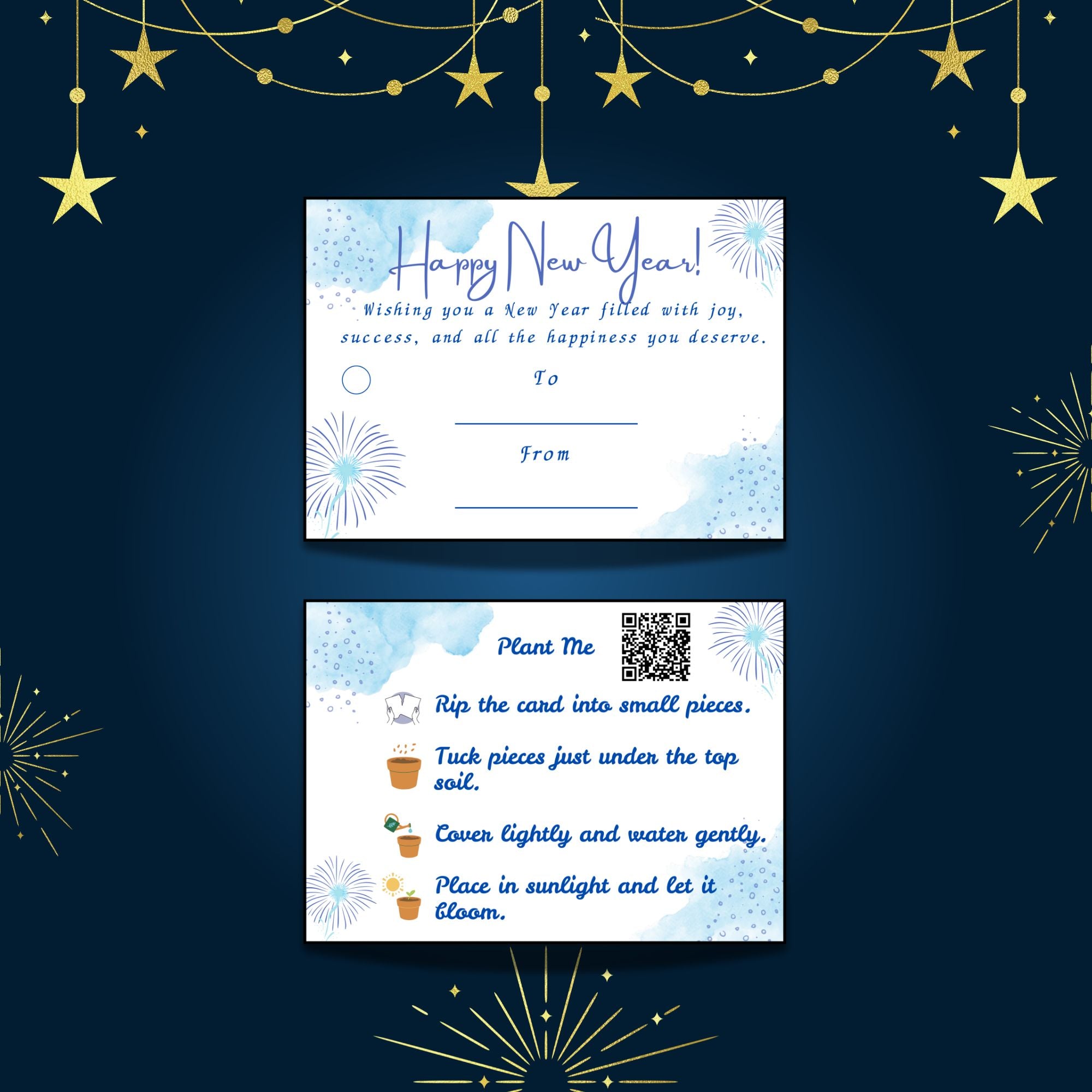 New Year - Gift Tag Combo (3.5 x 2.5 in) (Pack of 18)