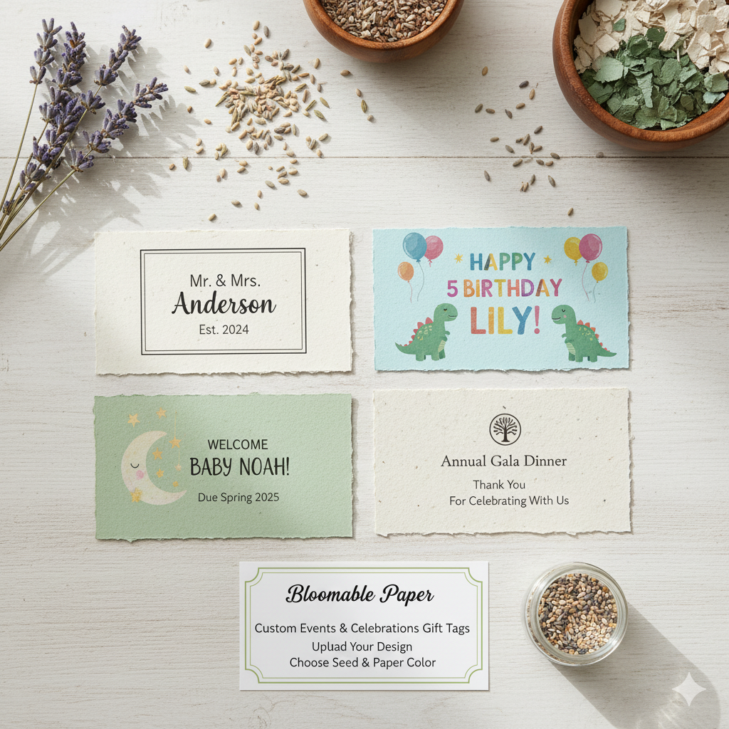 Customize Event & Celebration Gift Tag (3.5 x 2.5 in)