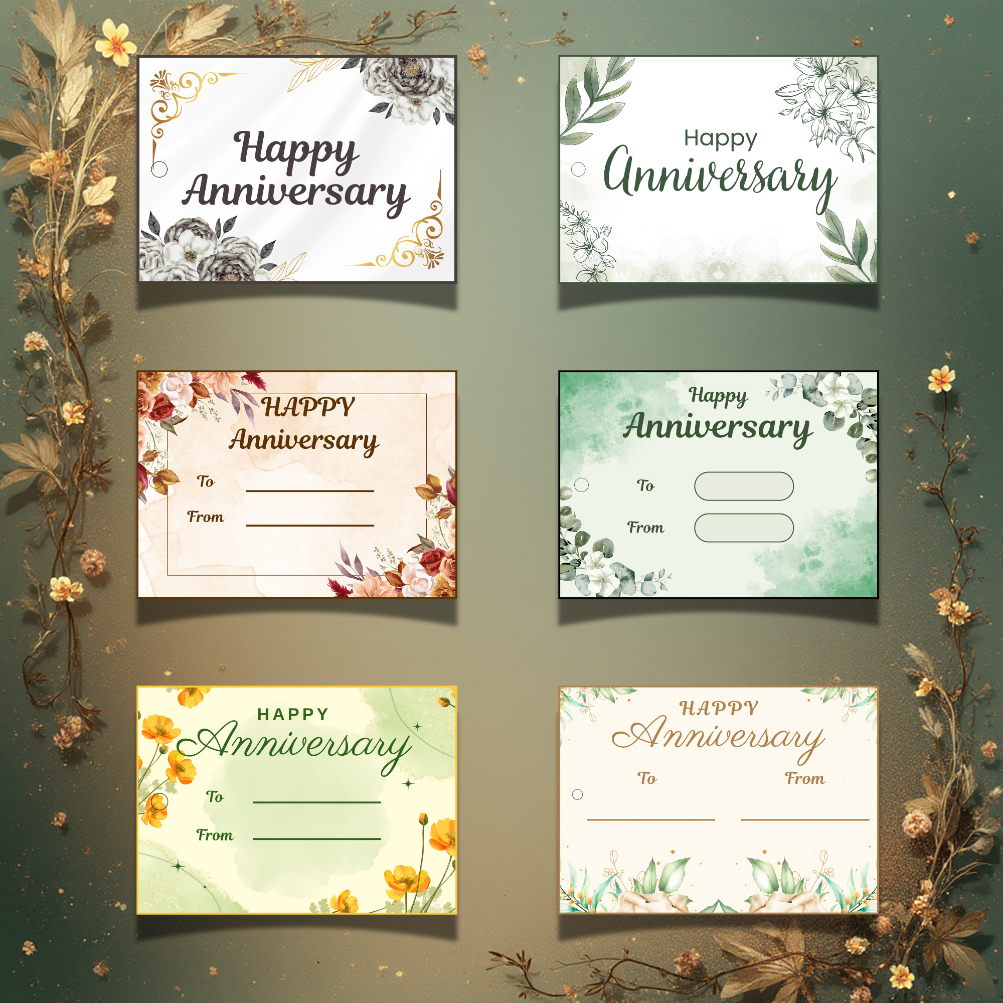Anniversary - Gift Tag Combo (3.5 x 2.5 in) (Pack of 18)