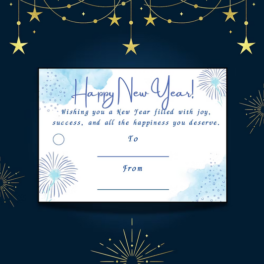 Ocean Spark – New Year Gift Tag (3.5 x 2.5 in)