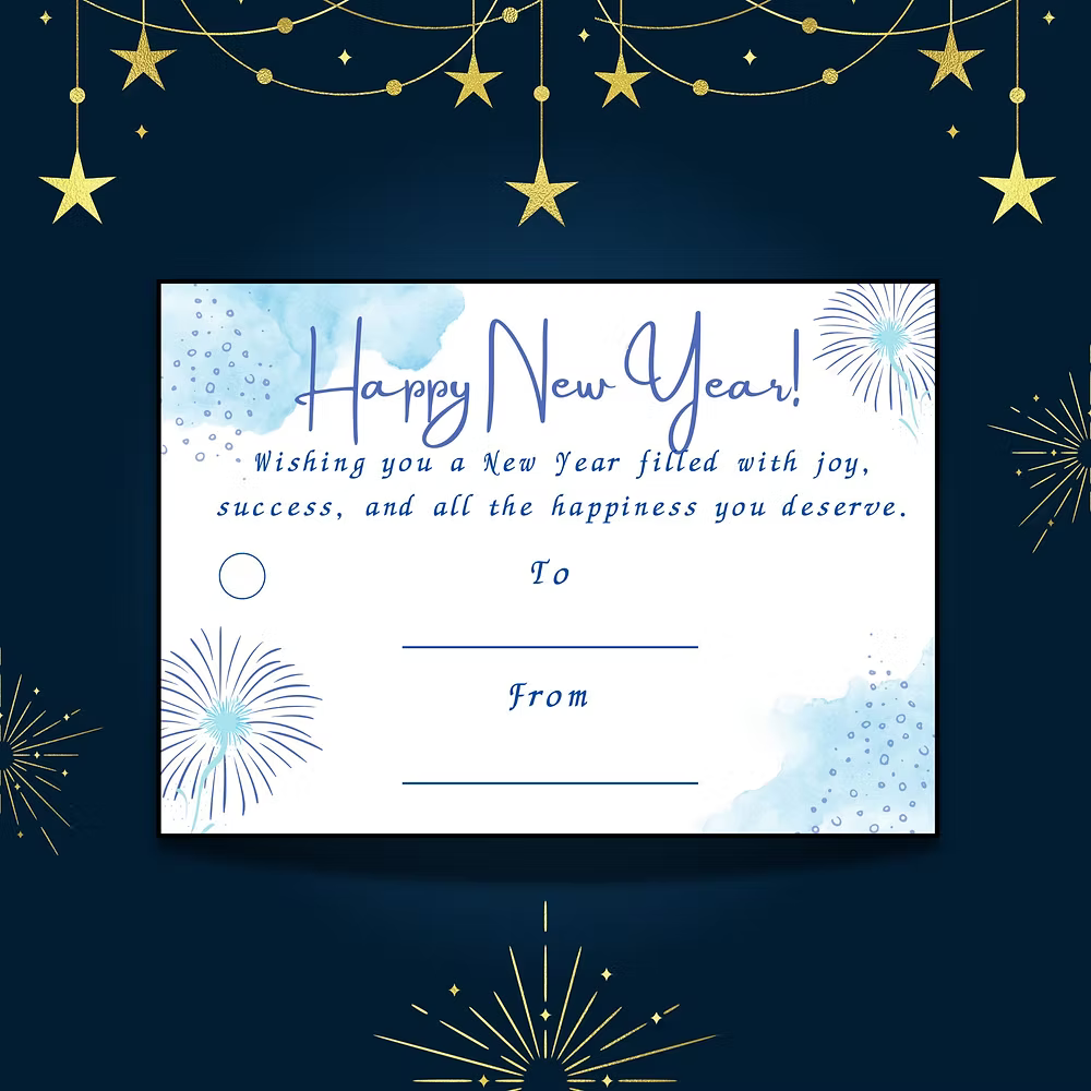 Ocean Spark – New Year Gift Tag (3.5 x 2.5 in)(Pack of 18)