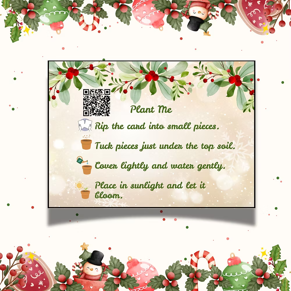 Mistletoe Magic – Christmas Gift Tag (3.5 x 2.5 in)