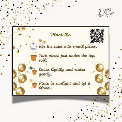 Sparkling Start – New Year Gift Tag (3.5 x 2.5 in)