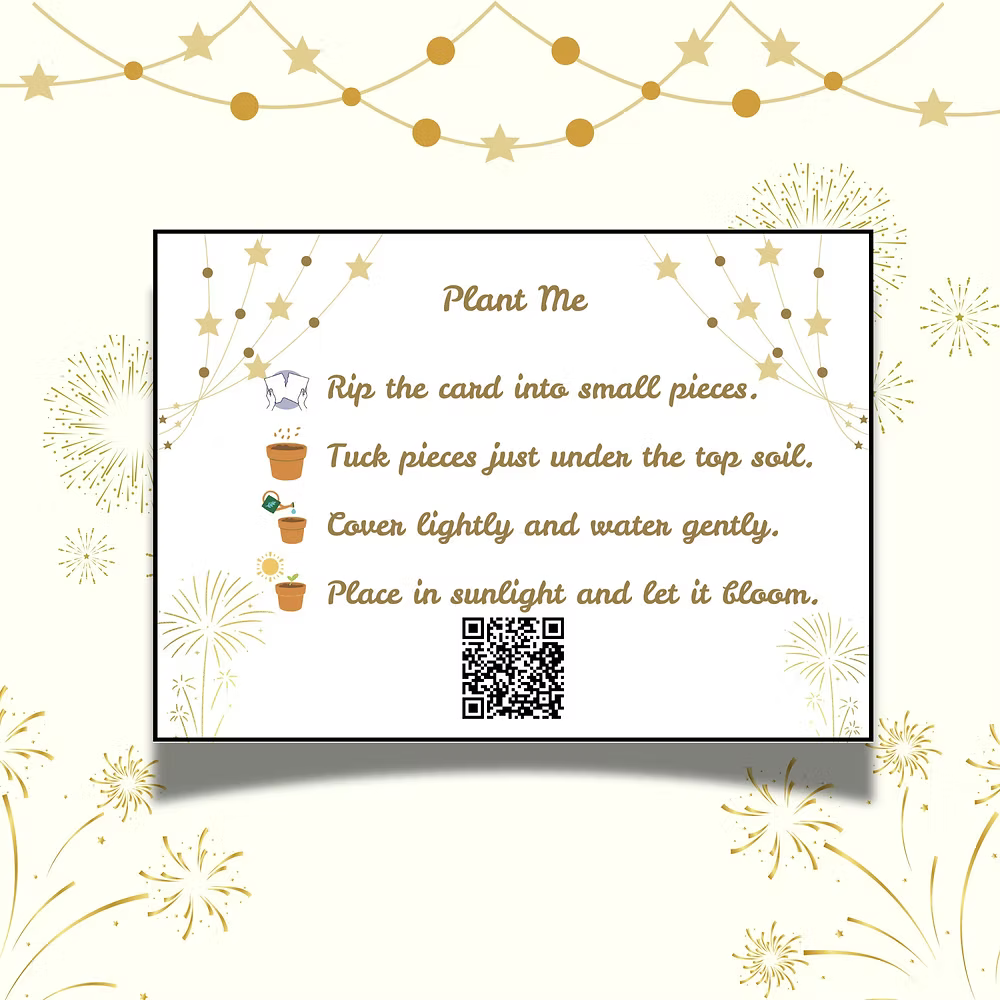 Golden Hour – New Year Gift Tag (3.5 x 2.5 in) (Pack of 18)