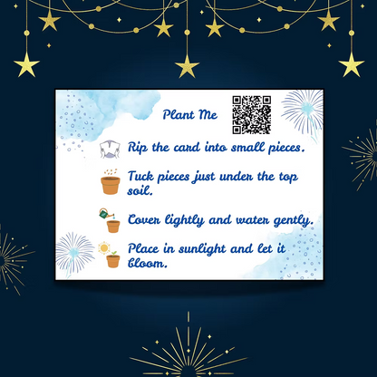 Ocean Spark – New Year Gift Tag (3.5 x 2.5 in)