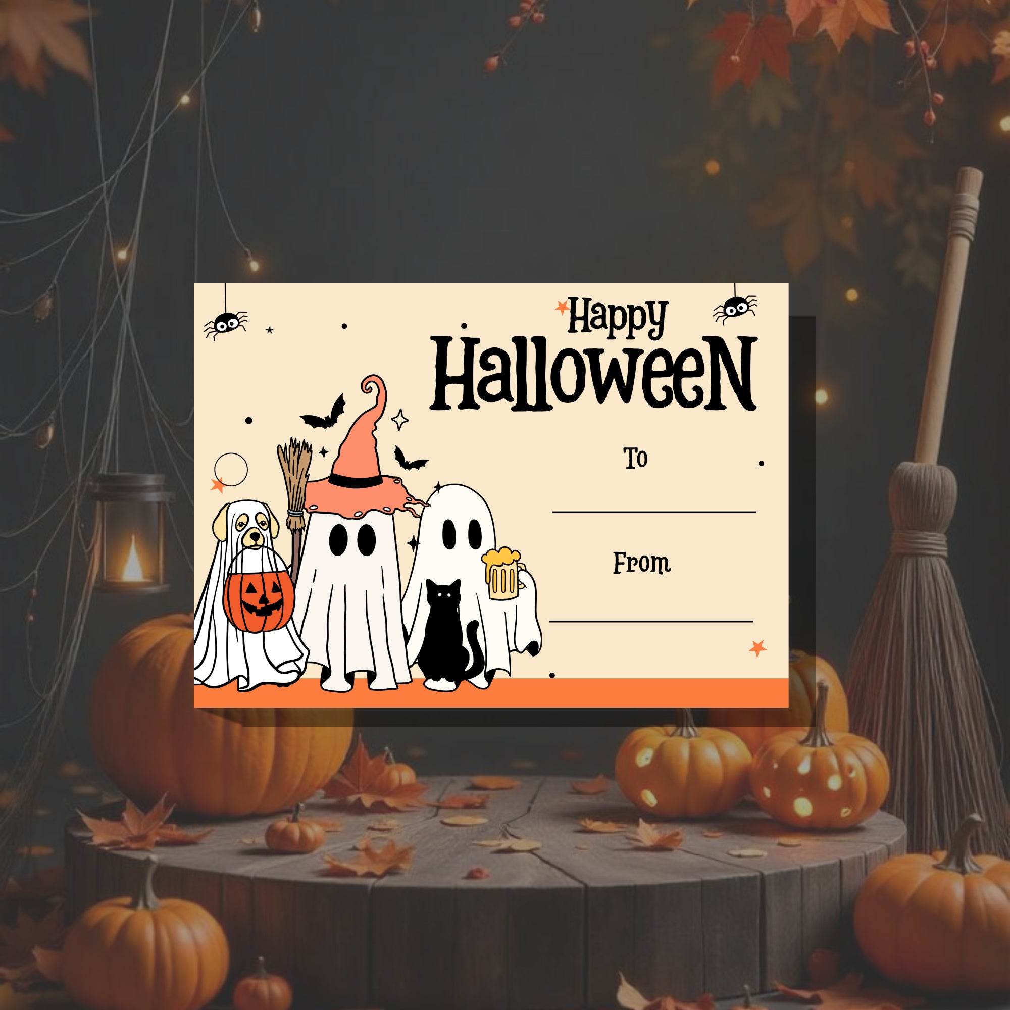 Boo Crew – Halloween Gift Tag (3.5 x 2.5 in) (Pack of 18)